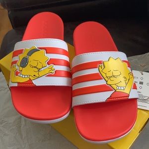 adidas | Shoes | Adidas X The Simpsons Adilette Comfort Slides Lisa |  Poshmark